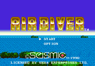 Air Diver Title Screen